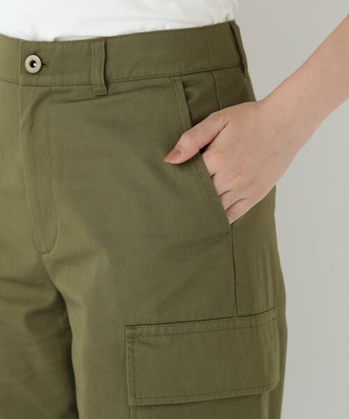 human woman / ヒューマンウーマン パンツ | ◆オーガニックコットンチノクロスカーゴパンツ | 詳細17