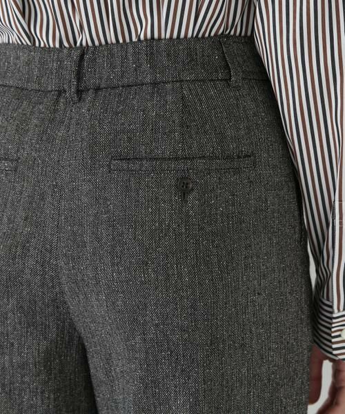 human woman / ヒューマンウーマン パンツ | ◆シルクネップツイルツィードベイカーセミワイドパンツ | 詳細11