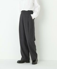 human woman / ヒューマンウーマン パンツ | ◆先染めチェックタックセミワイドパンツ