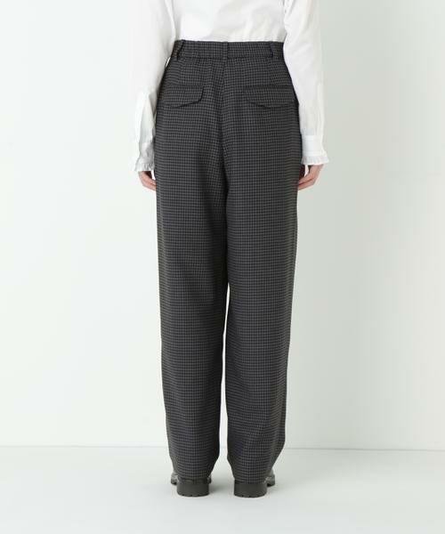 human woman / ヒューマンウーマン パンツ | ◆先染めチェックタックセミワイドパンツ | 詳細8