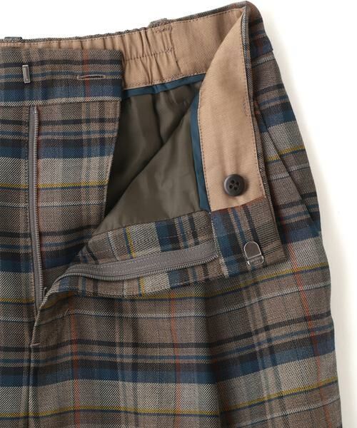 human woman / ヒューマンウーマン パンツ | ◆先染めチェックタックセミワイドパンツ | 詳細21