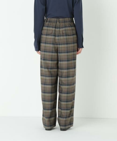 human woman / ヒューマンウーマン パンツ | ◆先染めチェックタックセミワイドパンツ | 詳細17
