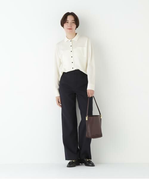 human woman / ヒューマンウーマン パンツ | ◆ダブルクロスストレートパンツ | 詳細3