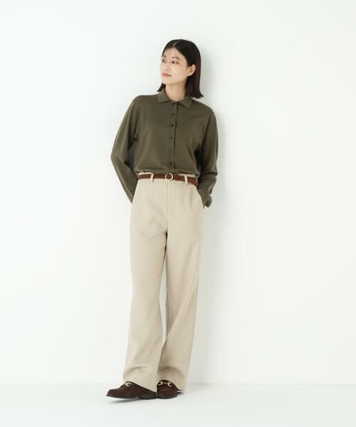 human woman / ヒューマンウーマン パンツ | ◆ダブルクロスストレートパンツ | 詳細14