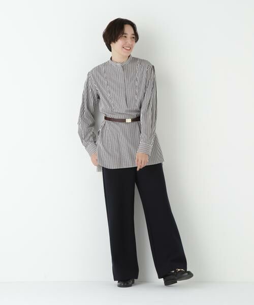 human woman / ヒューマンウーマン パンツ | ◆ミルドジャージーストレートパンツ | 詳細14