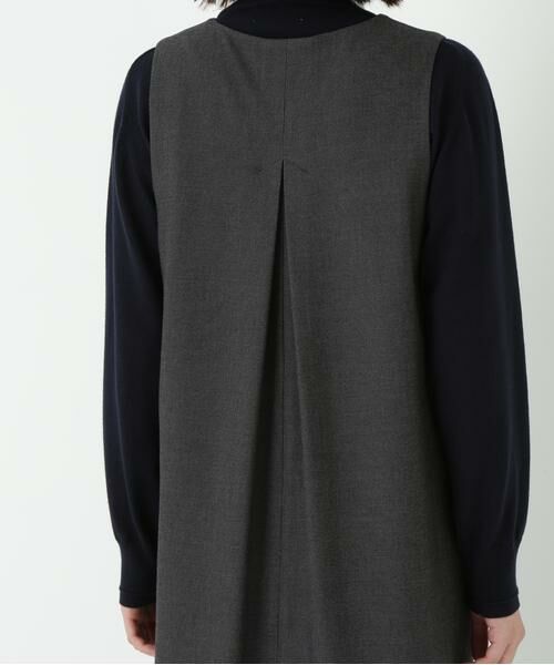 human woman / ヒューマンウーマン ワンピース | ◆TRストレッチVネックジャンスカ | 詳細10