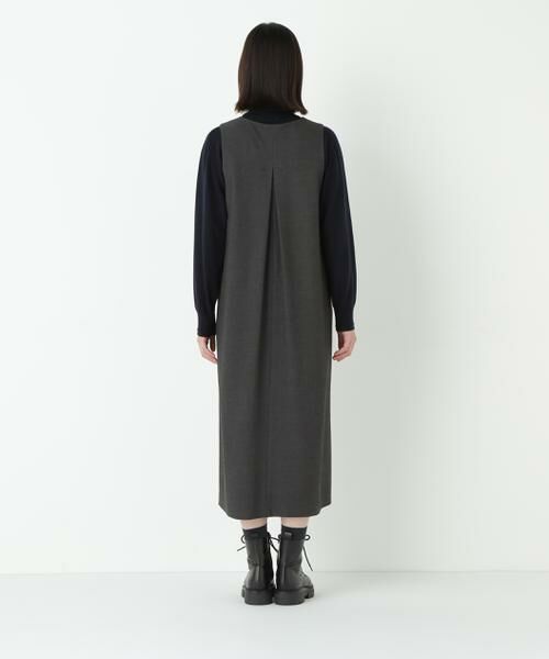 human woman / ヒューマンウーマン ワンピース | ◆TRストレッチVネックジャンスカ | 詳細7