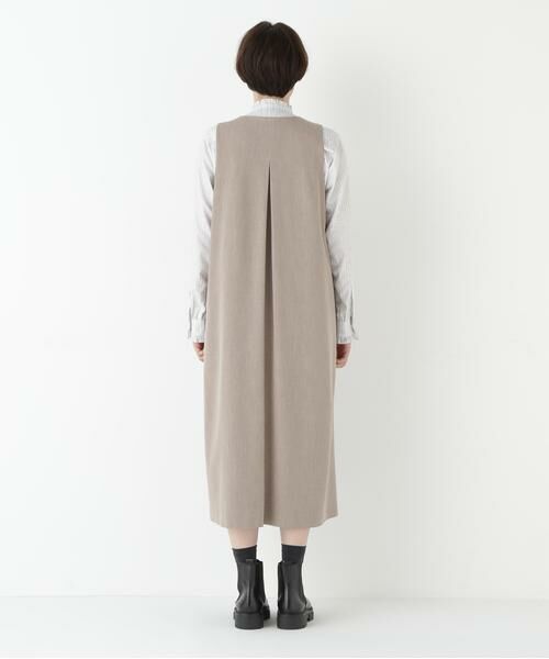 human woman / ヒューマンウーマン ワンピース | ◆TRストレッチVネックジャンスカ | 詳細16