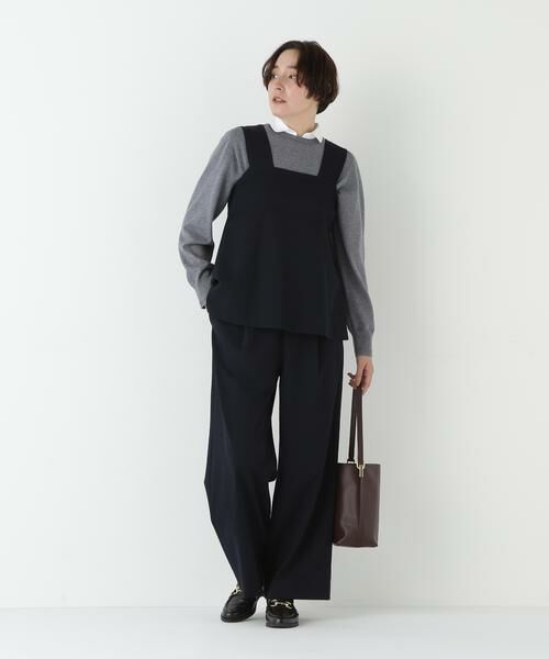 human woman / ヒューマンウーマン ワンピース | ◆ストレッチビスチェセットアップ(ネイビー)