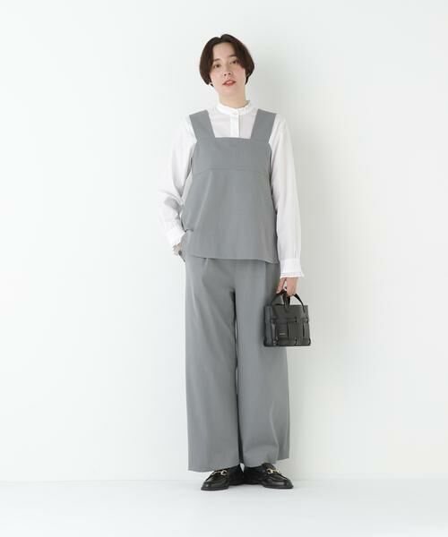 human woman / ヒューマンウーマン ワンピース | ◆ストレッチビスチェセットアップ(ライトグレー)