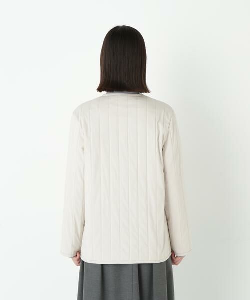 human woman / ヒューマンウーマン ブルゾン | ◆バーティカルキルティングノーカラージャケット | 詳細12
