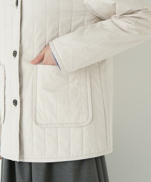 human woman / ヒューマンウーマン ブルゾン | ◆バーティカルキルティングノーカラージャケット | 詳細15