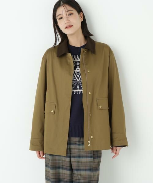 human woman / ヒューマンウーマン ブルゾン | ◆コットンツイルストレッチブルゾン | 詳細9