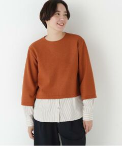 human woman / ヒューマンウーマン カットソー | ◆シャツドッキングミルドジャージープルオーバー