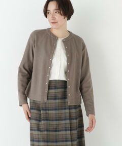 human woman / ヒューマンウーマン カットソー | ◆ミルドジャージーカーディガン