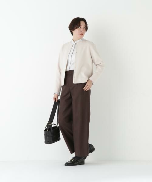 human woman / ヒューマンウーマン カットソー | ◆ミルドジャージーカーディガン | 詳細3