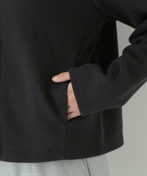 human woman / ヒューマンウーマン カットソー | ◆リブダンボールニットステンカラーカーディガン | 詳細14