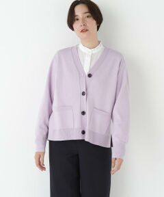 human woman / ヒューマンウーマン ニット・セーター | ◆ハイゲージプレーティングＶネックカーディガン