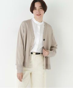 human woman / ヒューマンウーマン ニット・セーター | ◆ハイゲージプレーティングＶネックカーディガン