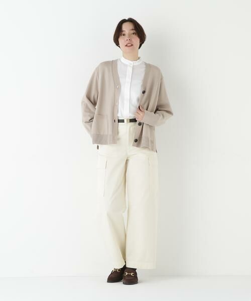 human woman / ヒューマンウーマン ニット・セーター | ◆ハイゲージプレーティングＶネックカーディガン | 詳細13