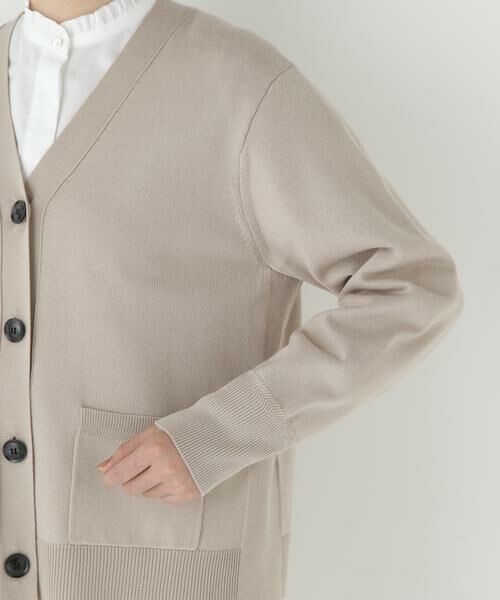 human woman / ヒューマンウーマン ニット・セーター | ◆ハイゲージプレーティングＶネックカーディガン | 詳細18