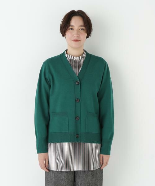 human woman / ヒューマンウーマン ニット・セーター | ◆ハイゲージプレーティングＶネックカーディガン | 詳細26