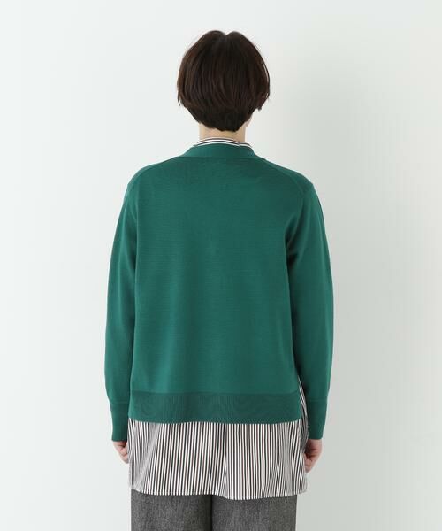 human woman / ヒューマンウーマン ニット・セーター | ◆ハイゲージプレーティングＶネックカーディガン | 詳細27