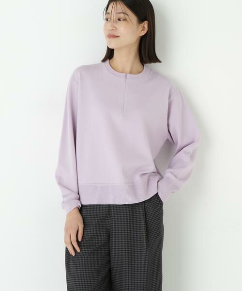 human woman / ヒューマンウーマン ニット・セーター | ◆ハイゲージプレーティングスキッパー風プルオーバー | 詳細7