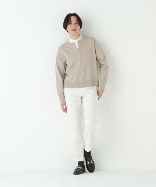 human woman / ヒューマンウーマン ニット・セーター | ◆ハイゲージプレーティングスキッパー風プルオーバー | 詳細13