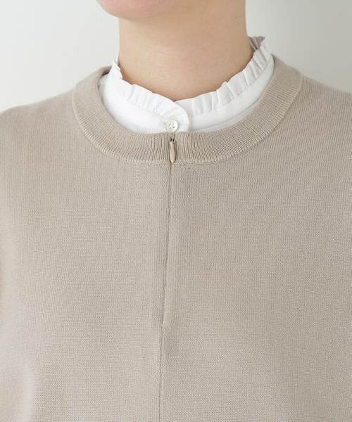 human woman / ヒューマンウーマン ニット・セーター | ◆ハイゲージプレーティングスキッパー風プルオーバー | 詳細17