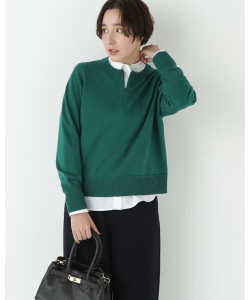 human woman / ヒューマンウーマン ニット・セーター | ◆ハイゲージプレーティングスキッパー風プルオーバー | 詳細22