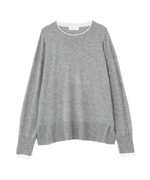 human woman / ヒューマンウーマン ニット・セーター | ◆ハイゲージバイカラーハイネックプルオーバー | 詳細1