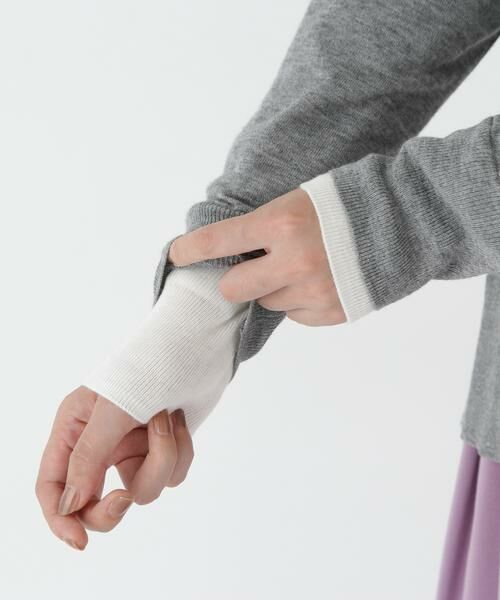 human woman / ヒューマンウーマン ニット・セーター | ◆ハイゲージバイカラーハイネックプルオーバー | 詳細10