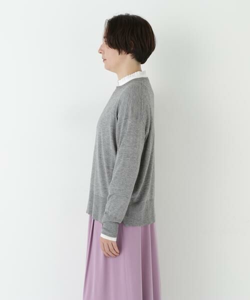 human woman / ヒューマンウーマン ニット・セーター | ◆ハイゲージバイカラーハイネックプルオーバー | 詳細5