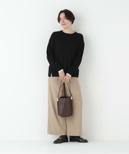 human woman / ヒューマンウーマン ニット・セーター | ◆ハイゲージバイカラーハイネックプルオーバー | 詳細20