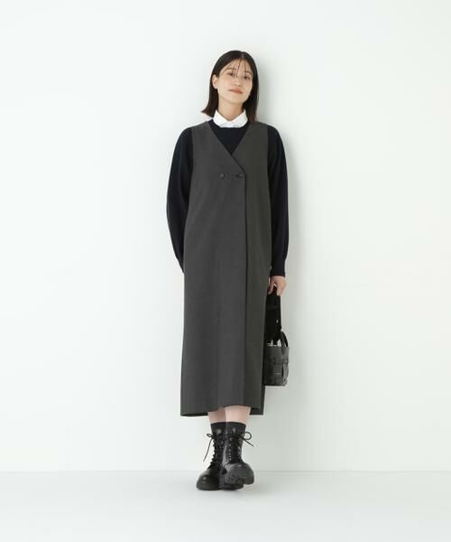 human woman / ヒューマンウーマン ニット・セーター | ◆ウールコットンシャツカラーニット | 詳細3