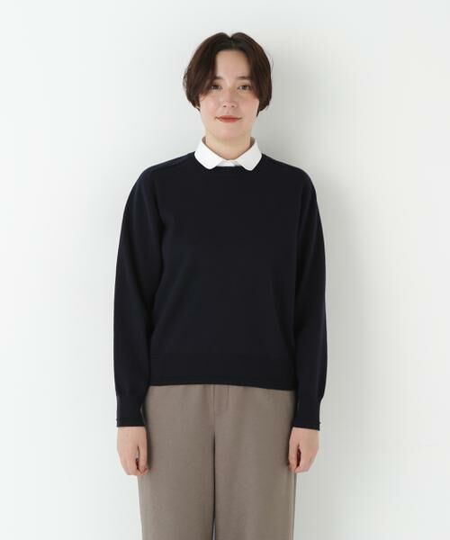 human woman / ヒューマンウーマン ニット・セーター | ◆ウールコットンシャツカラーニット | 詳細4