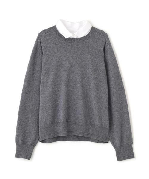 human woman / ヒューマンウーマン ニット・セーター | ◆ウールコットンシャツカラーニット | 詳細7