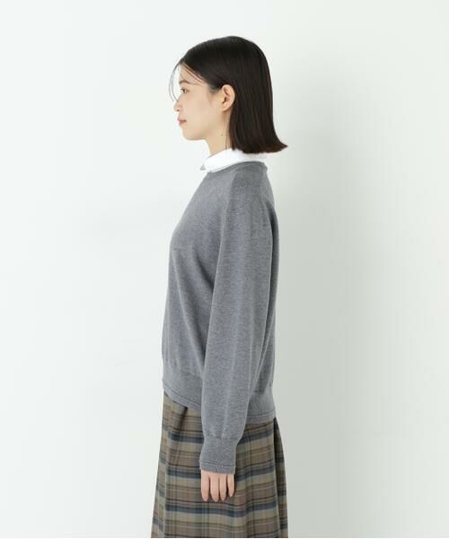human woman / ヒューマンウーマン ニット・セーター | ◆ウールコットンシャツカラーニット | 詳細10