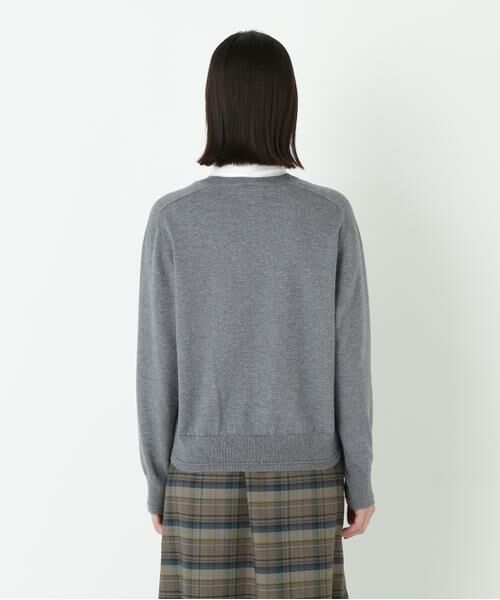 human woman / ヒューマンウーマン ニット・セーター | ◆ウールコットンシャツカラーニット | 詳細11