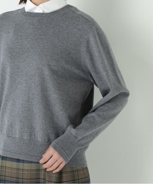 human woman / ヒューマンウーマン ニット・セーター | ◆ウールコットンシャツカラーニット | 詳細13