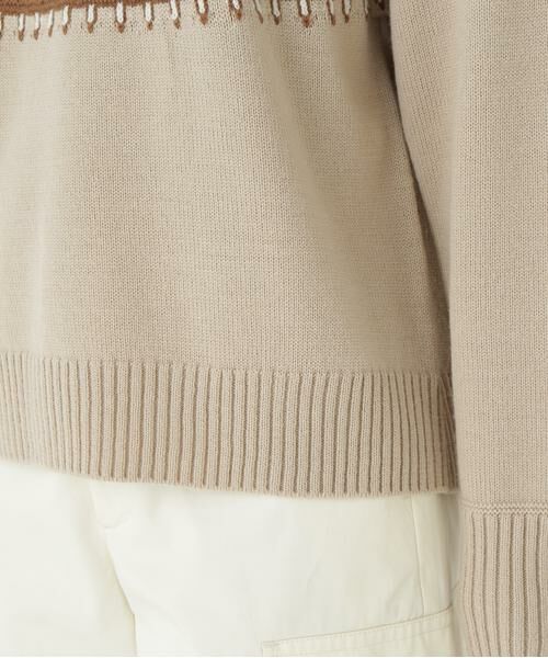 human woman / ヒューマンウーマン ニット・セーター | ◆ウールアクリル求心ジャカードプルオーバー | 詳細13