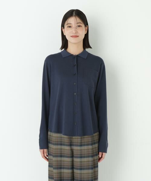 human woman / ヒューマンウーマン ニット・セーター | ◆クリアウール混ニットシャツ | 詳細3