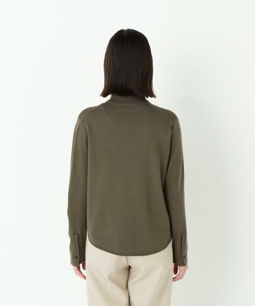 human woman / ヒューマンウーマン ニット・セーター | ◆クリアウール混ニットシャツ | 詳細10