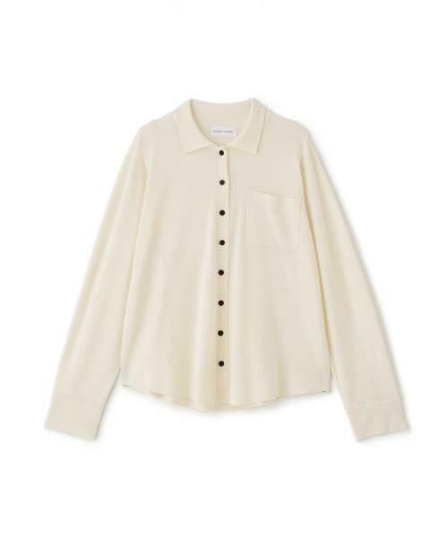 human woman / ヒューマンウーマン ニット・セーター | ◆クリアウール混ニットシャツ | 詳細12