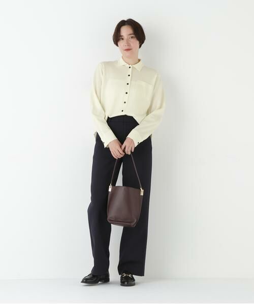 human woman / ヒューマンウーマン ニット・セーター | ◆クリアウール混ニットシャツ | 詳細14