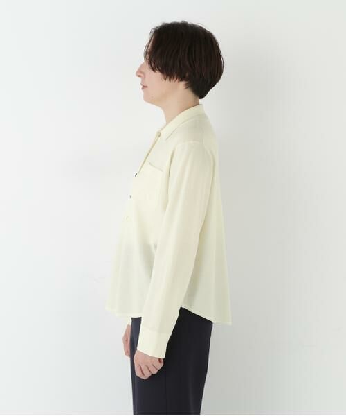 human woman / ヒューマンウーマン ニット・セーター | ◆クリアウール混ニットシャツ | 詳細16