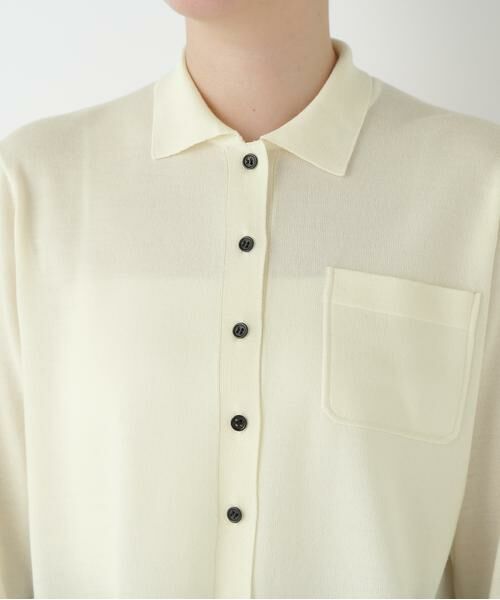 human woman / ヒューマンウーマン ニット・セーター | ◆クリアウール混ニットシャツ | 詳細18