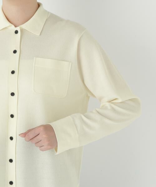 human woman / ヒューマンウーマン ニット・セーター | ◆クリアウール混ニットシャツ | 詳細19