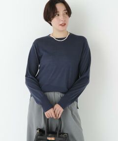 human woman / ヒューマンウーマン ニット・セーター | ◆クリアウールクルーネックニット